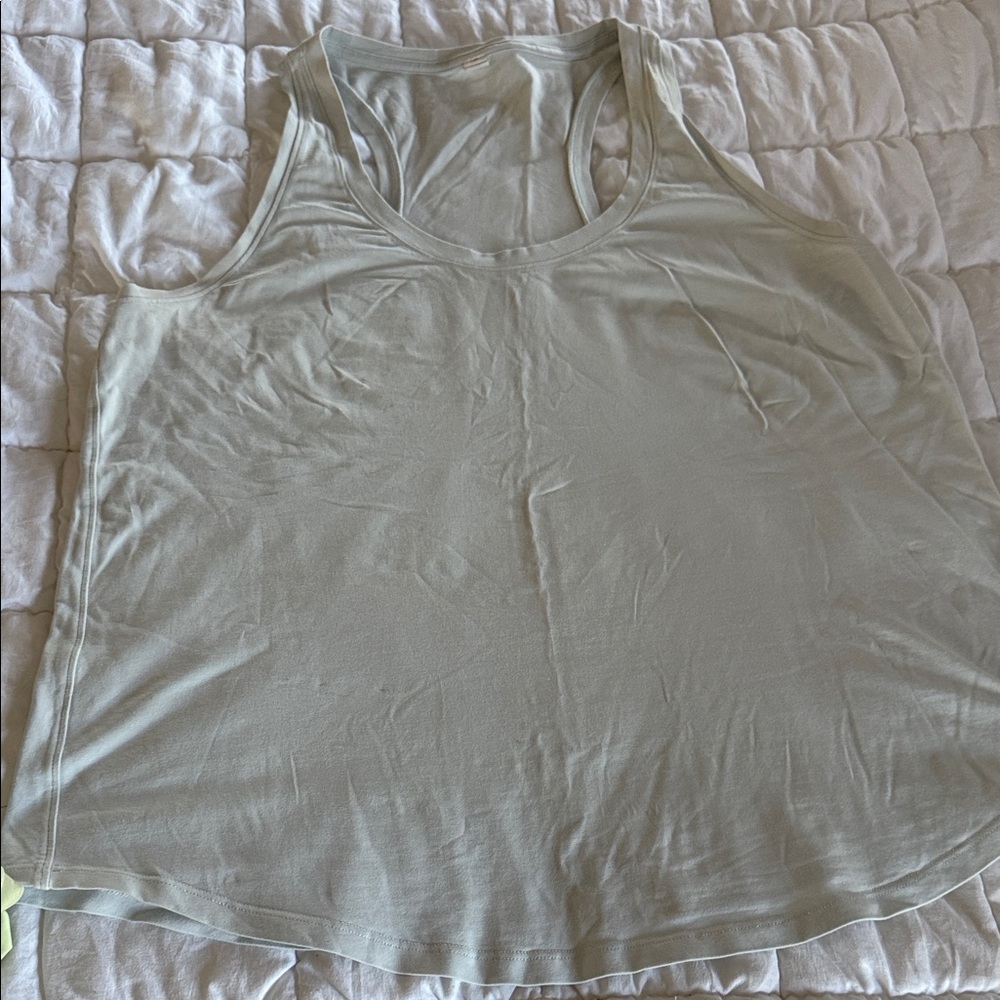 lululemon athletica Light Gray/blue Tank Top